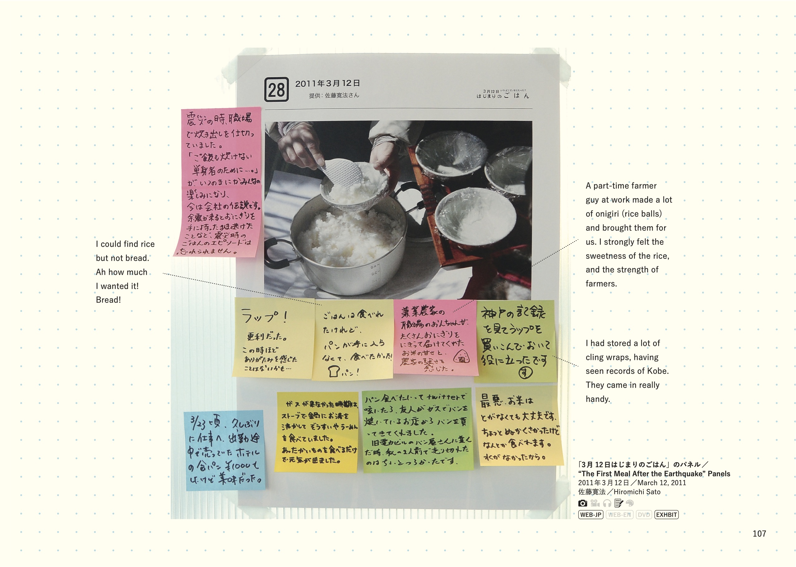 March 12: The First Meal After the Earthquake  – Index –